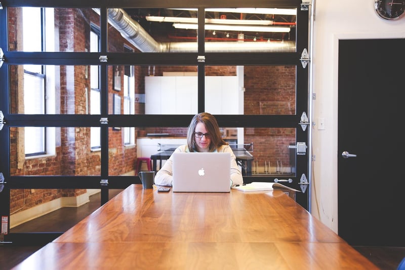 Business woman working